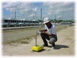 In-place density tests at the Metro of Valencia Train Yard